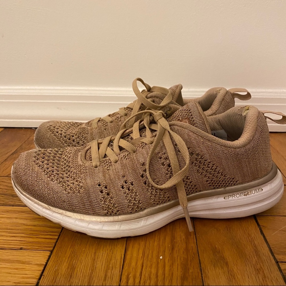 APL Rose Gold Techloom Pro Sneakers